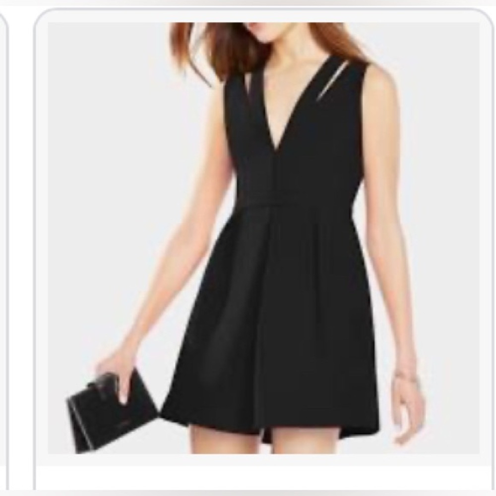 ✨⚡️💥BCBGMaxAzria Clayre Double-Strap Black Pleated